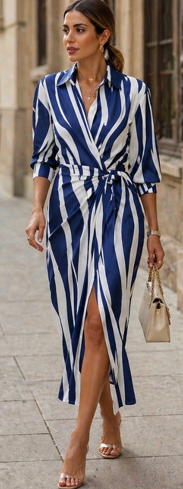 Elvina | Printed Wrap Dress