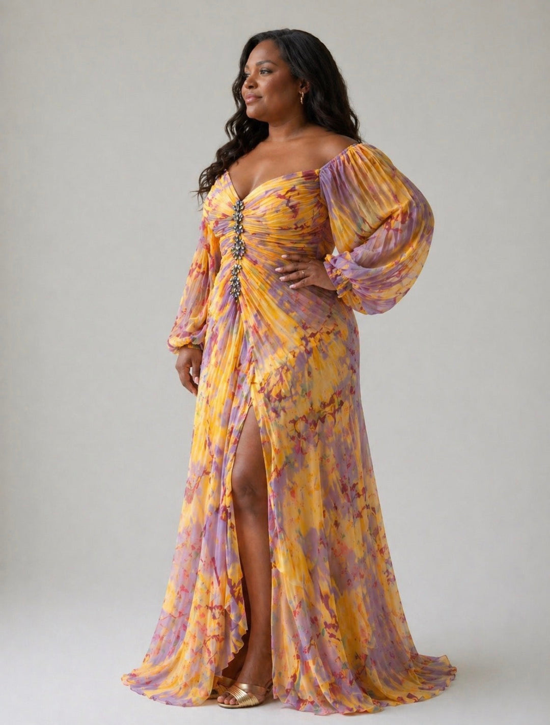 Kristine | Elegant Dress with V-Neck