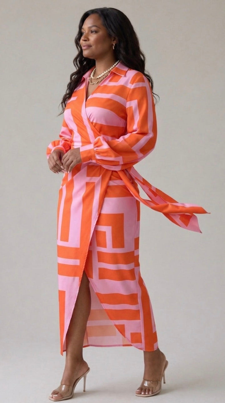 Elvina | Printed Wrap Dress