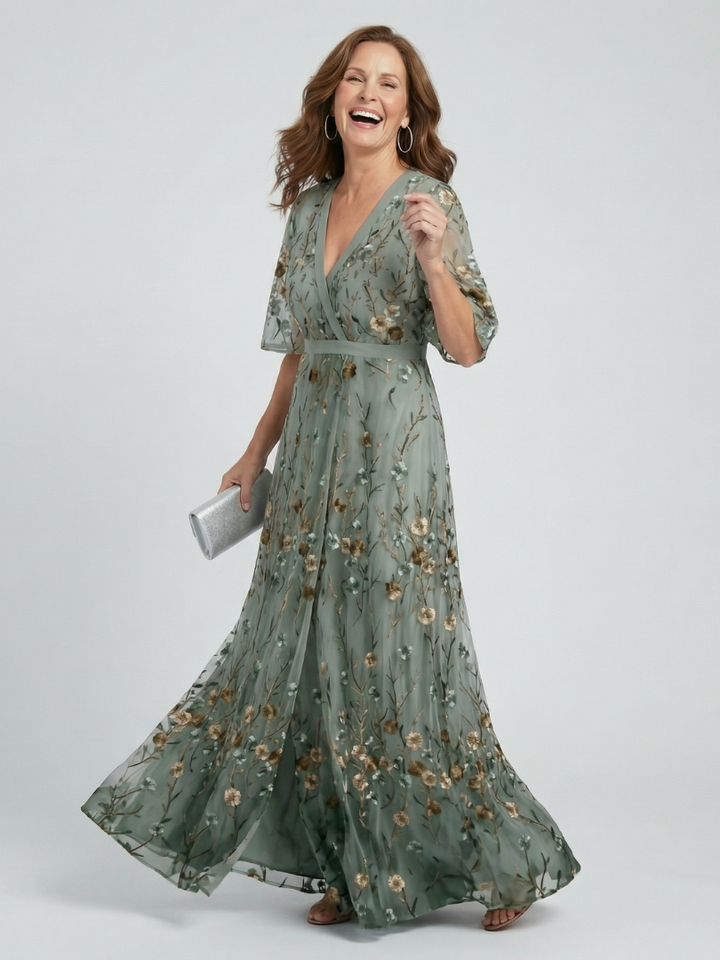 Selora | Halter Bloom Maxi Dress