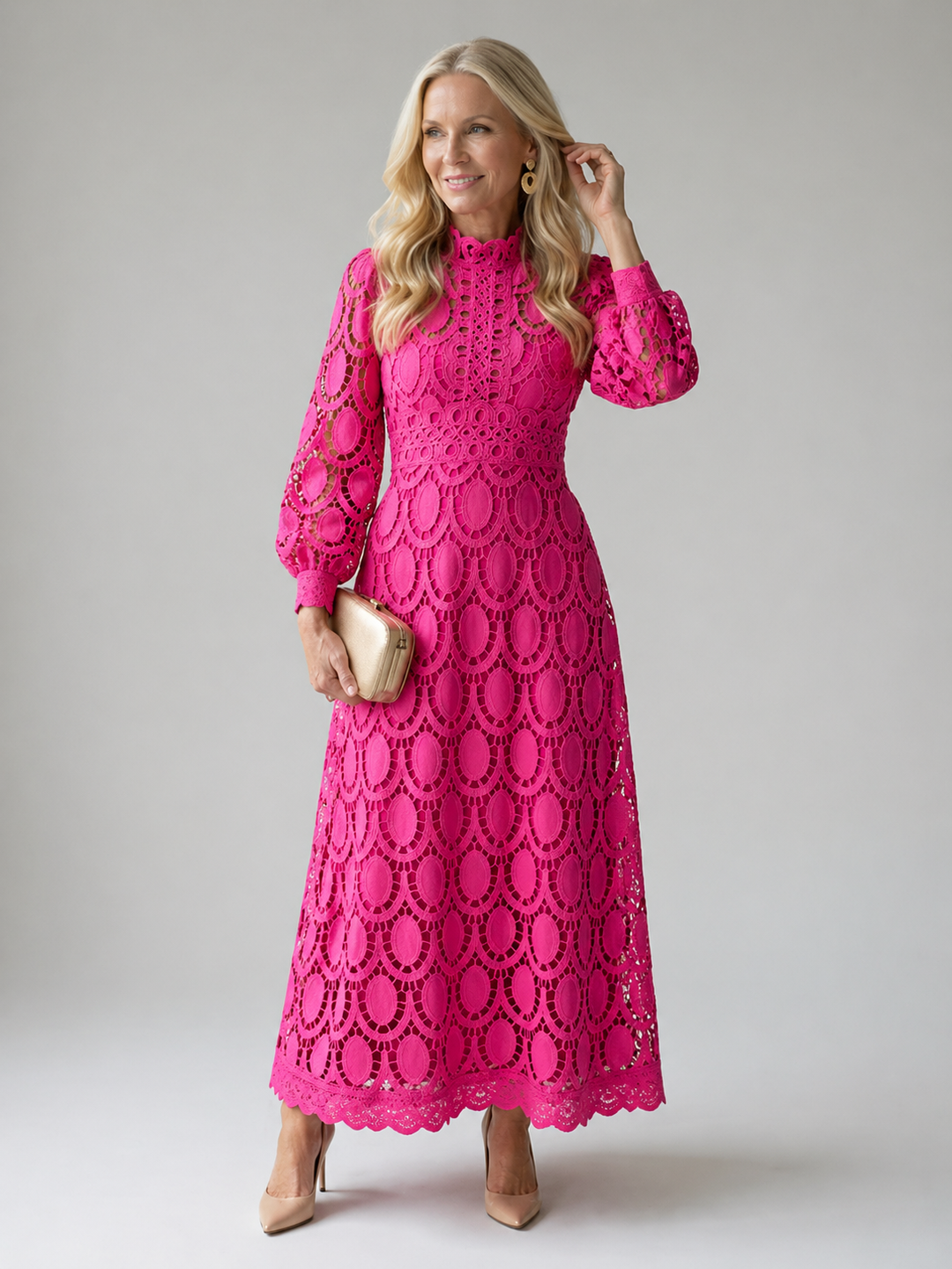 Eloah | Elegant Lace Midi Dress