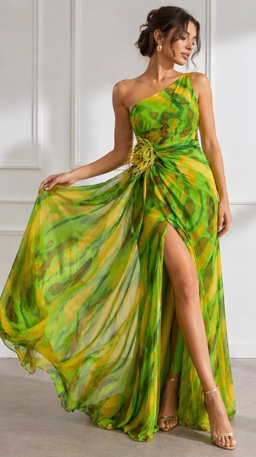 Lorna | Vibrant Draped Dress