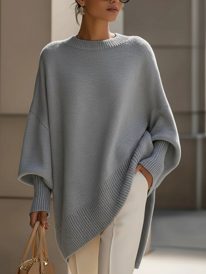 Jennifer | Oversized Draped Wide-Neck Sweater