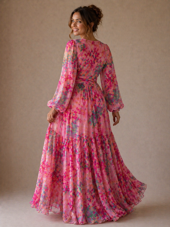 Meli | Wrap Dress with Floral Print