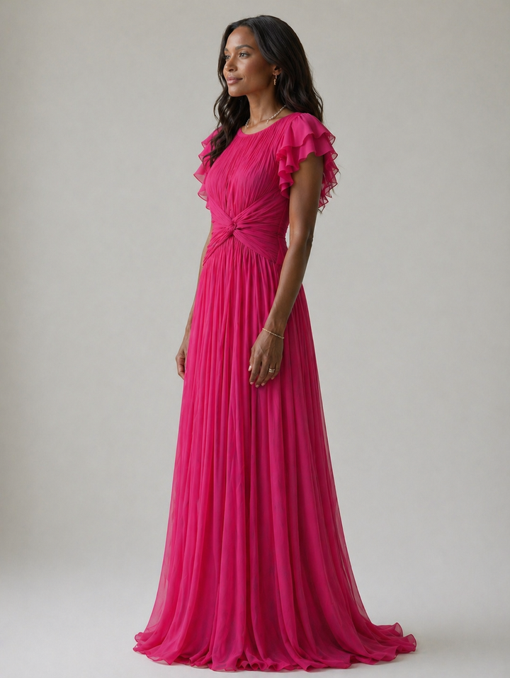 Rory | Pleated Evening Dress
