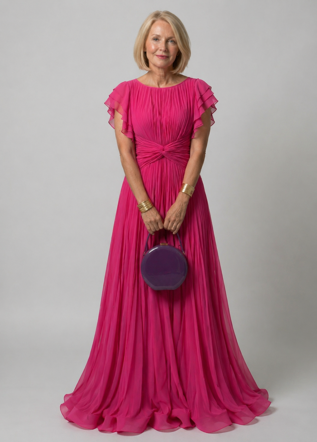 Rory | Pleated Evening Dress