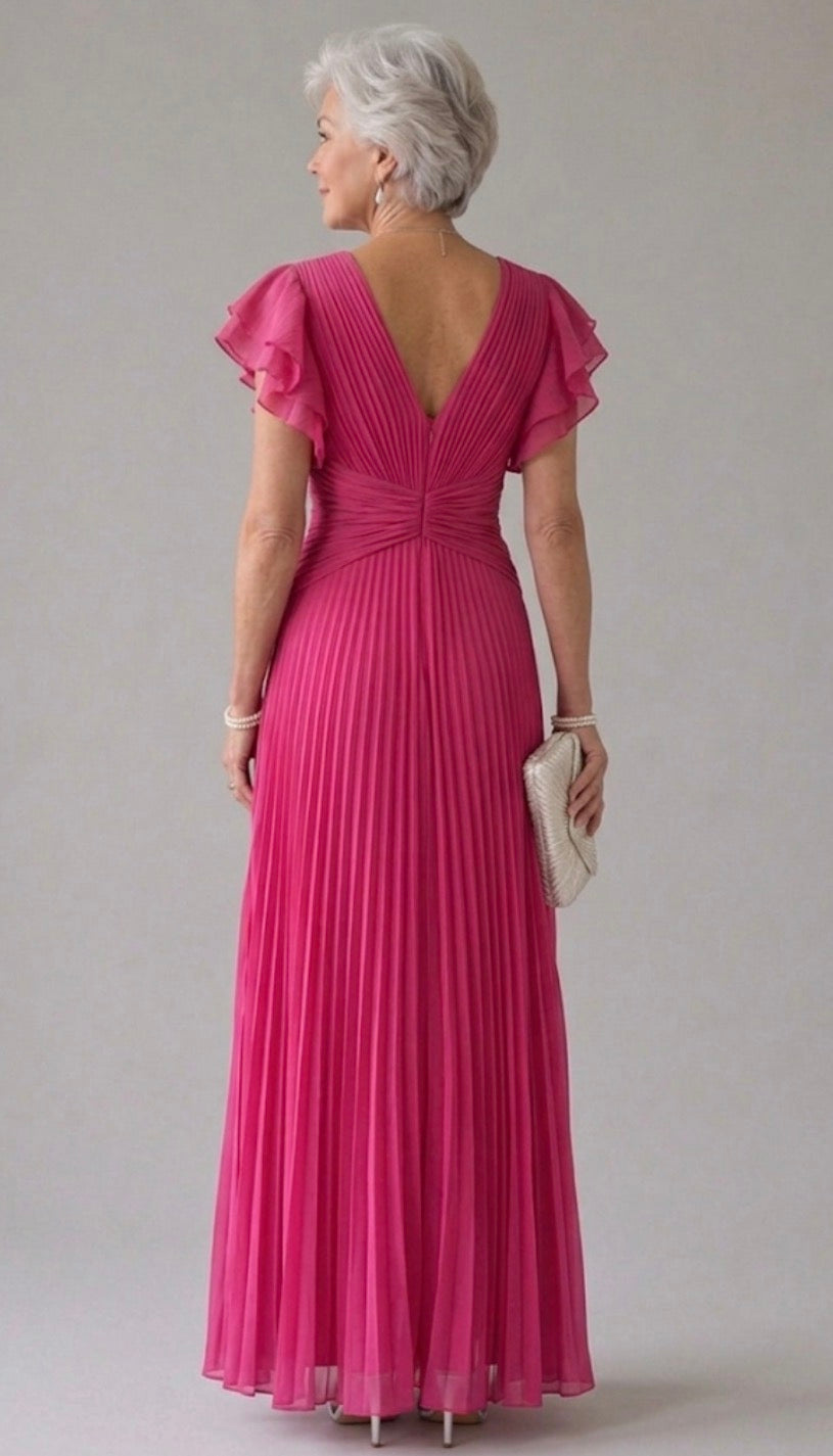 Rory | Pleated Evening Dress