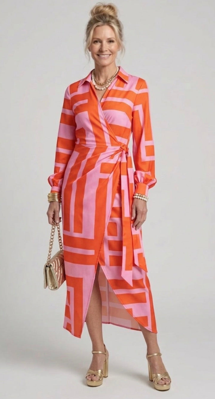 Elvina | Printed Wrap Dress