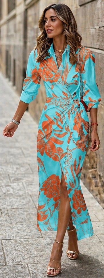 Elvina | Printed Wrap Dress
