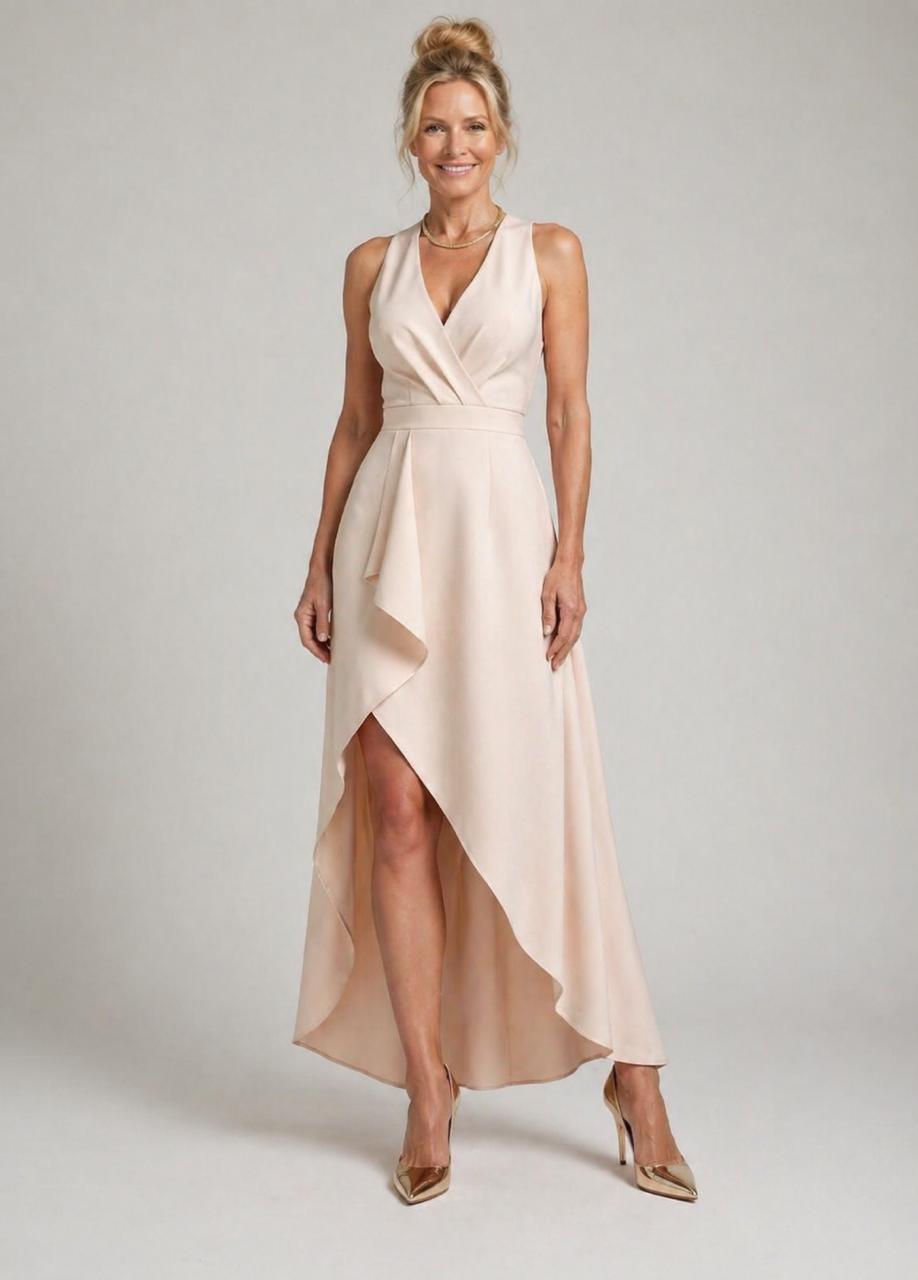 Mandy | Midi Wrap Dress with V-Neck