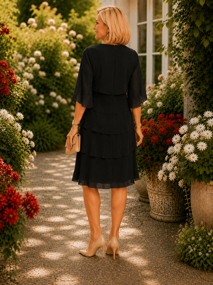 Patricia™ | Elegant Comfort Ruffle Dress