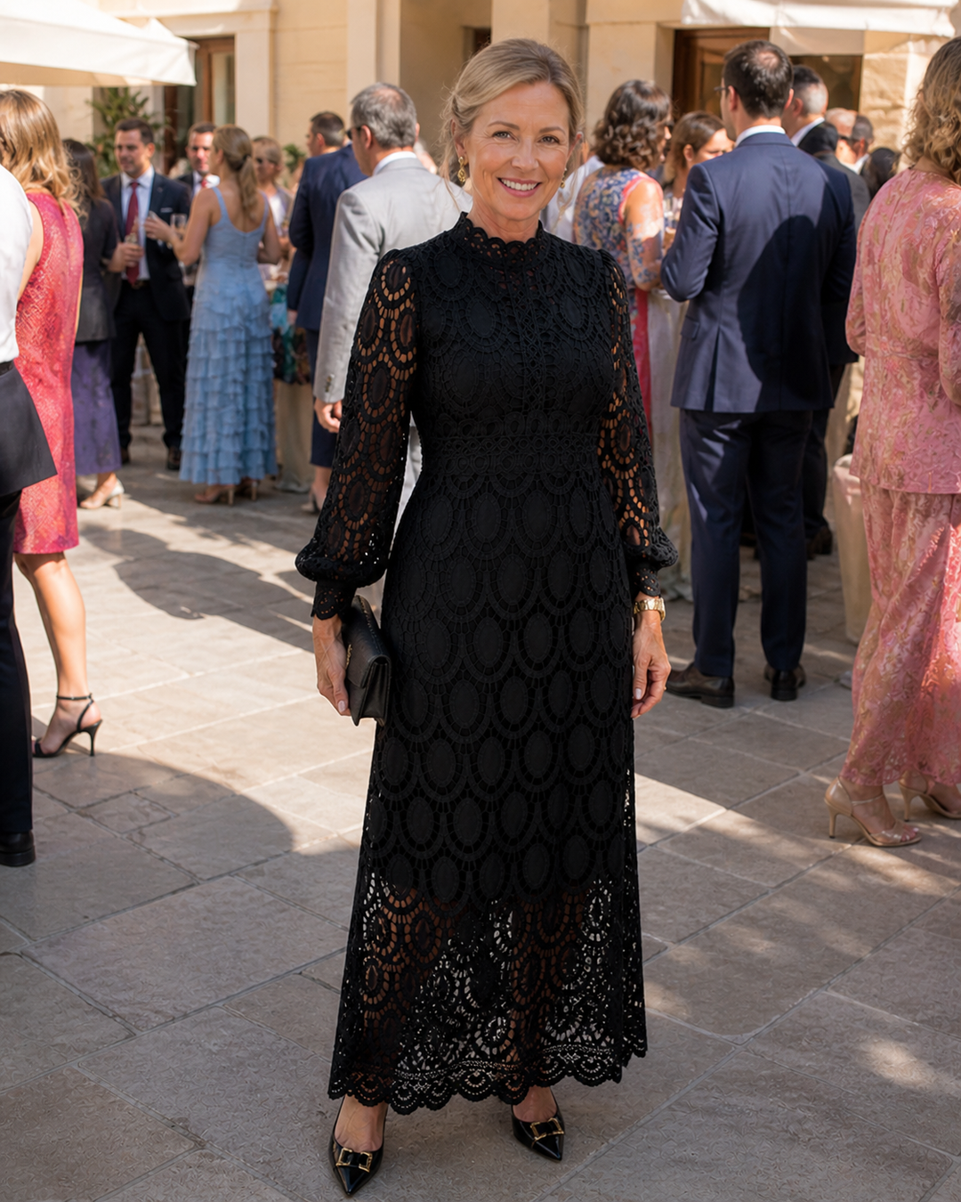 Eloah | Elegant Lace Midi Dress