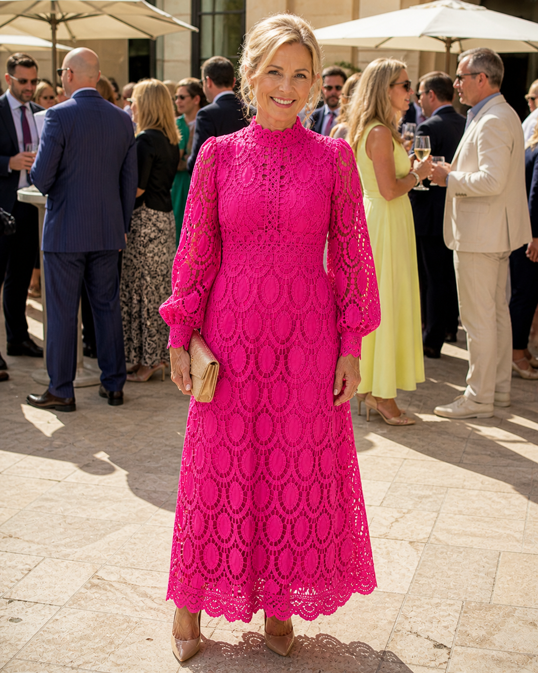 Eloah | Elegant Lace Midi Dress