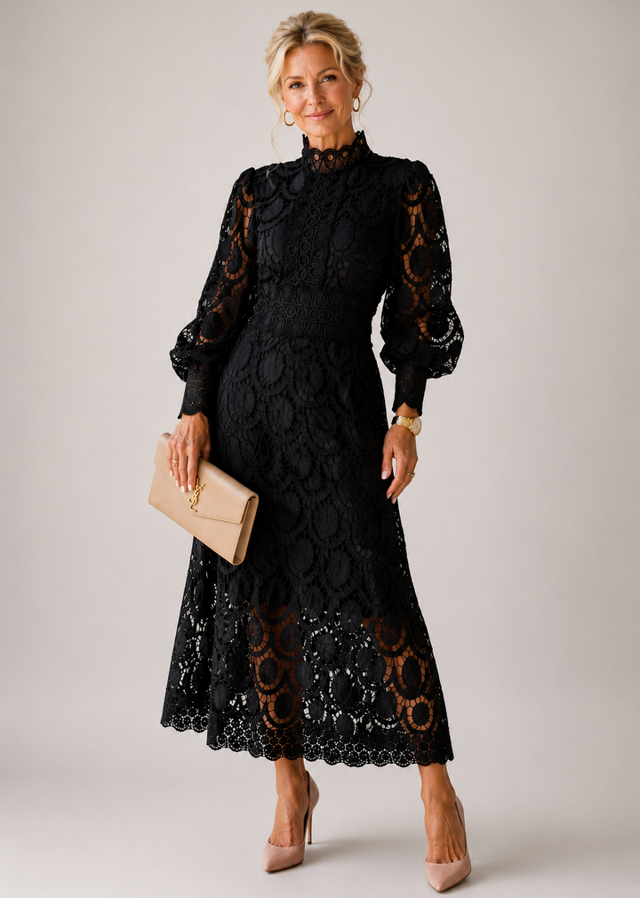 Eloah | Elegant Lace Midi Dress