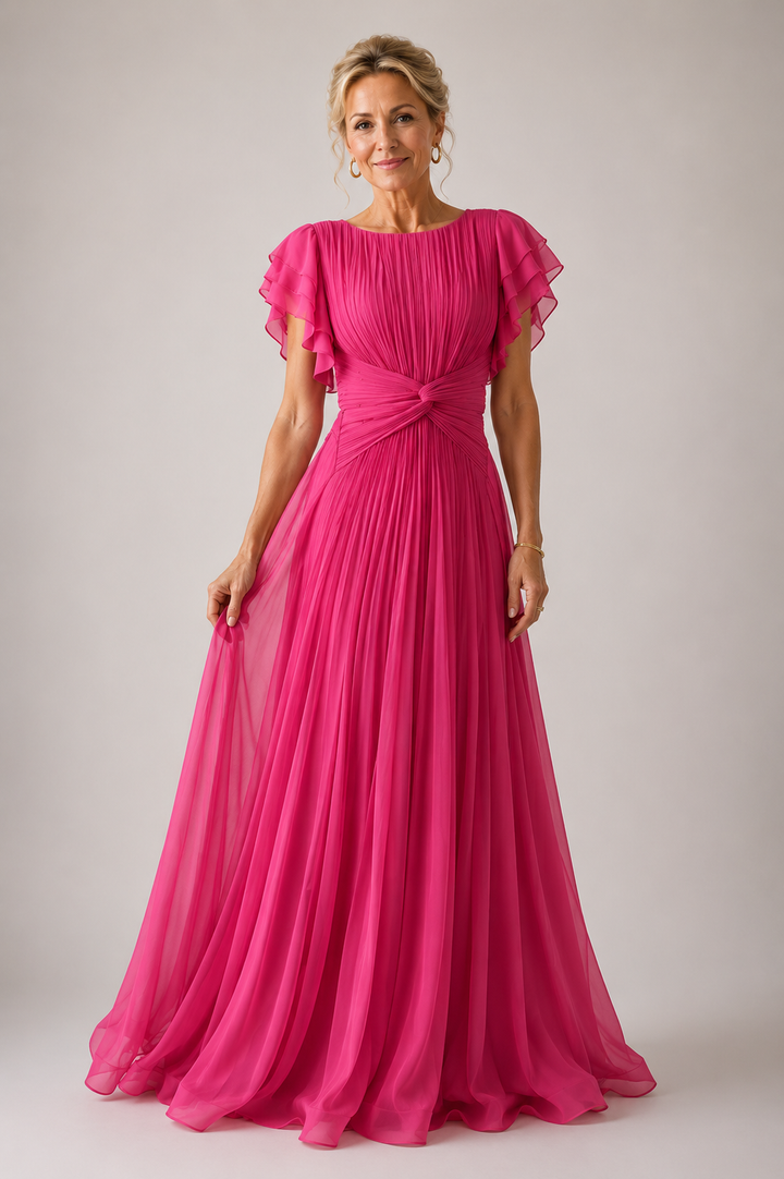 Rory | Pleated Evening Dress
