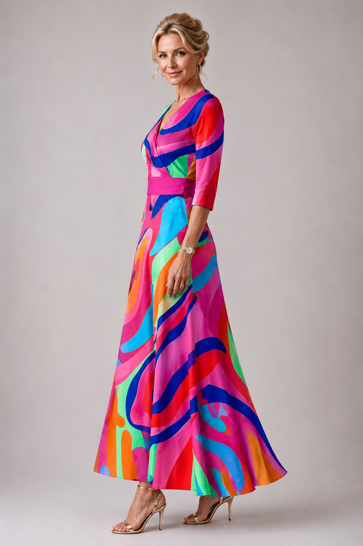 Stella | Comfortable Dress for Every Day with V-Neck