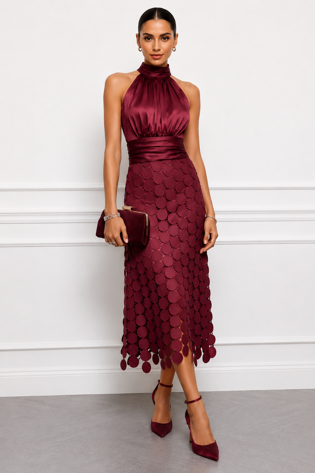 Elena™ | Elegant Midi Dress