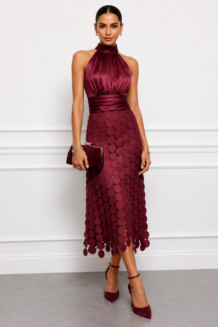 Elena™ | Elegant Midi Dress