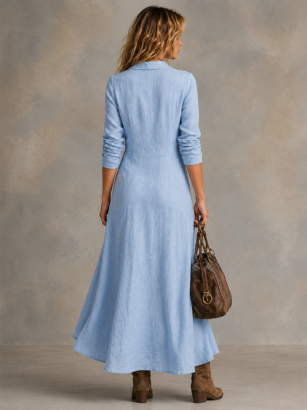 Elara | Button Maxi Dress