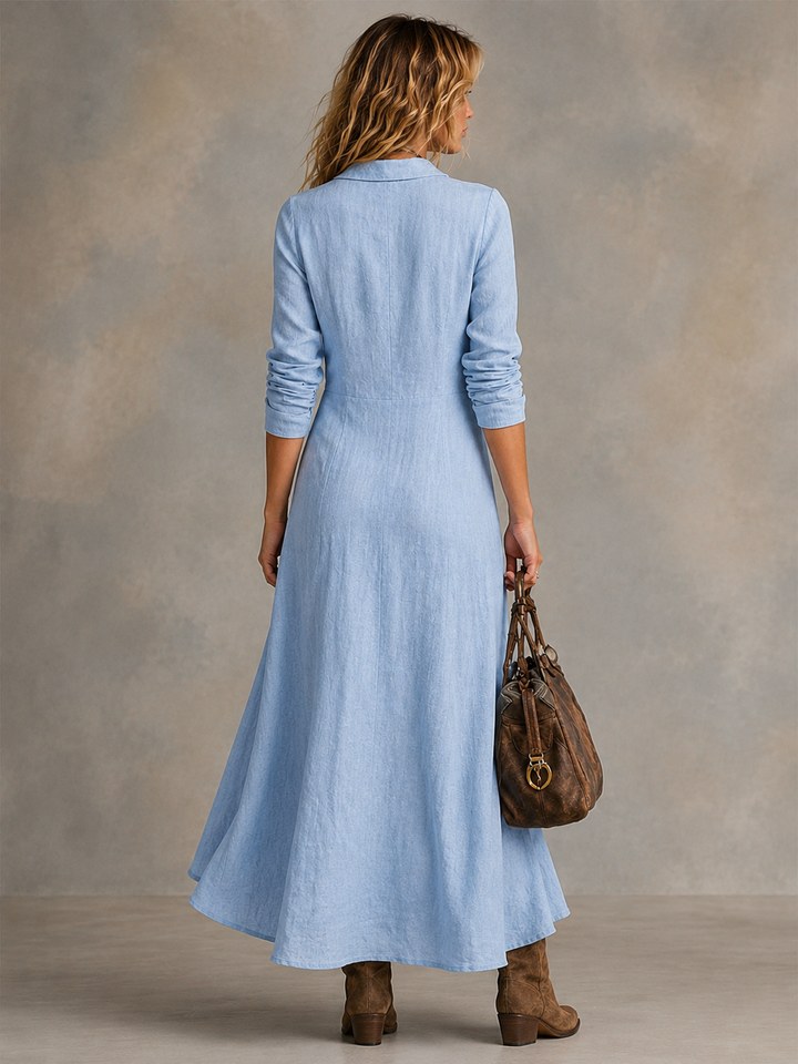 Elara | Button Maxi Dress