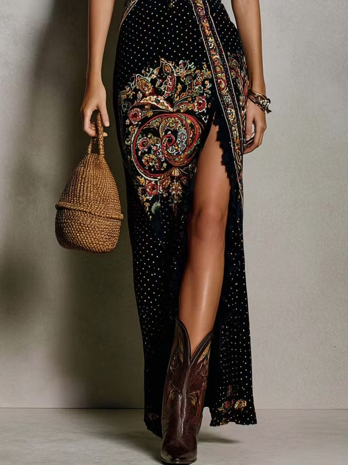 Selene | Bohemian-Style Printed Dress