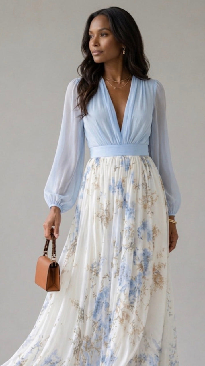 Peniel | Elegant Floral Maxi Dress