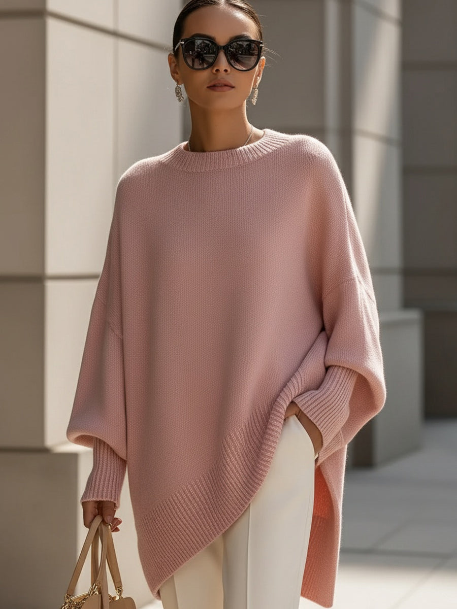 ISABELLA | Oversized drape knit sweater