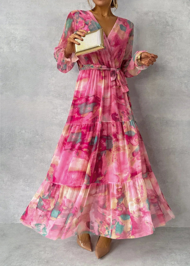 Meli | Wrap Dress with Floral Print