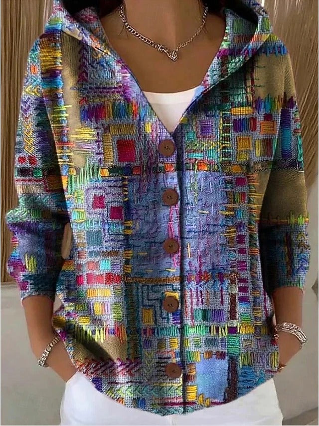 Willa™ | Button-Front Hooded Cardigan