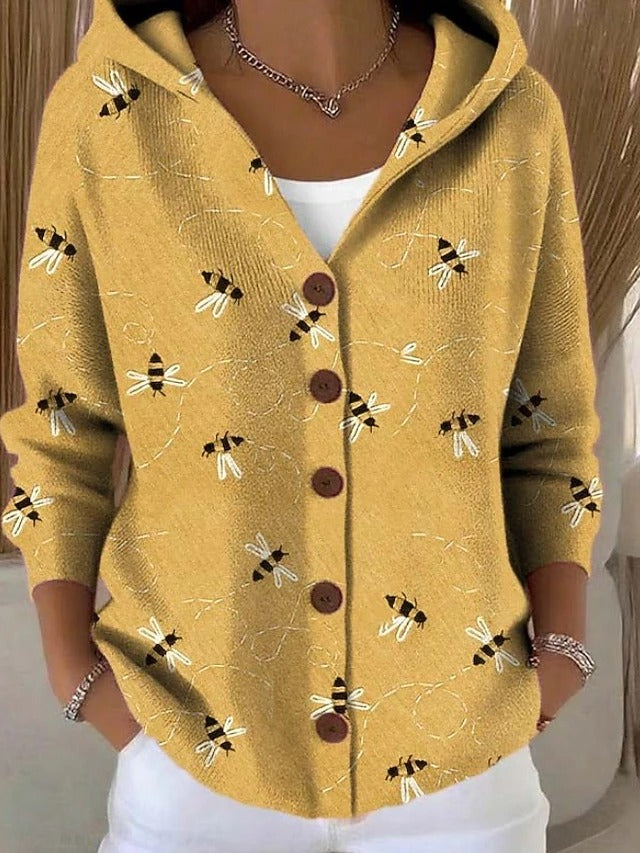 Willa™ | Button-Front Hooded Cardigan