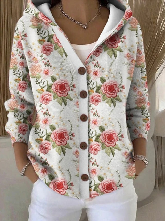 Willa™ | Button-Front Hooded Cardigan
