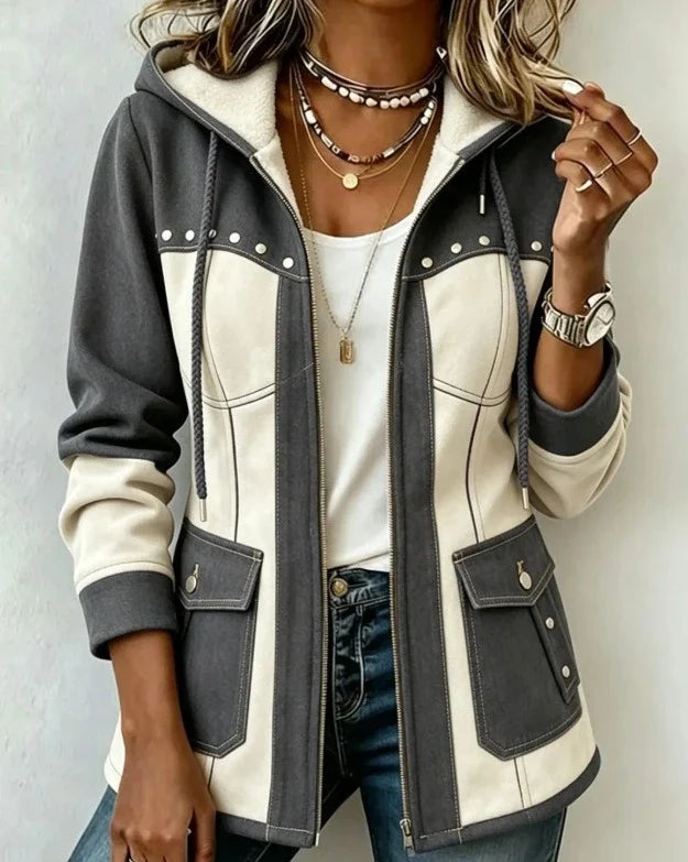 Camille™ | Patchwork Style Hoodie