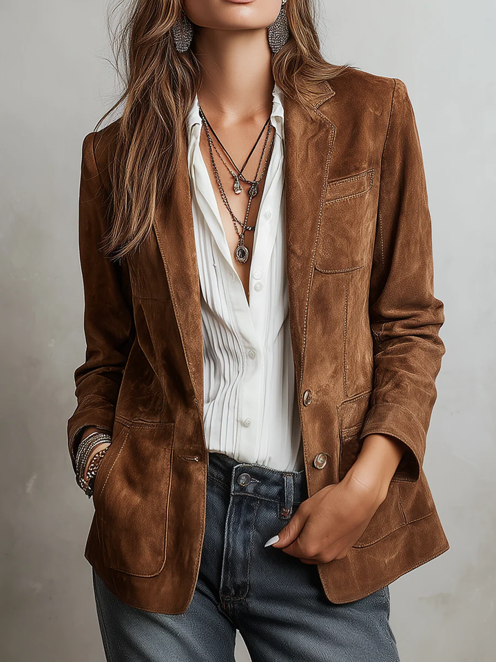 Women’s Vintage Brown Blazer