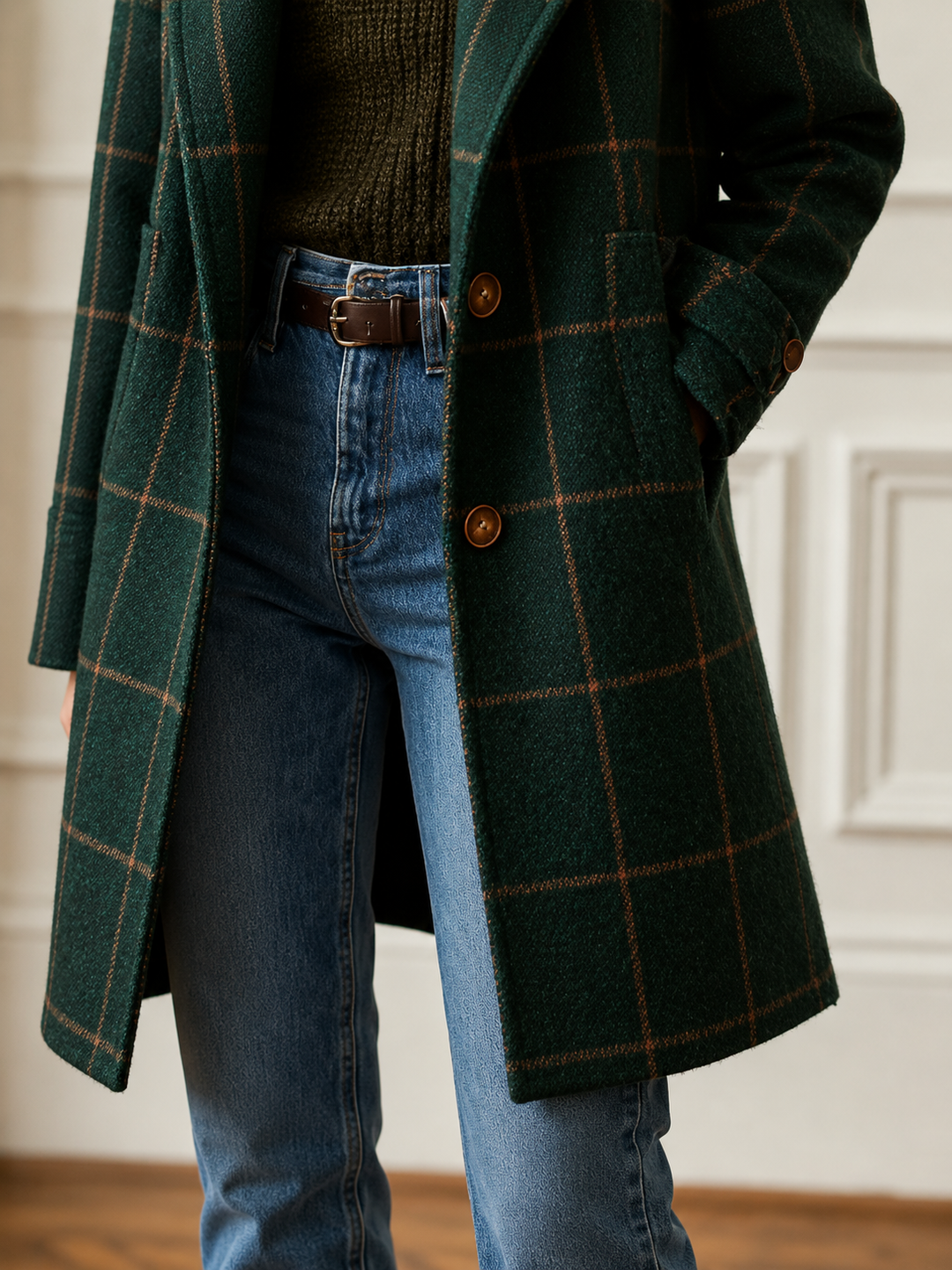 Bethany | Classic Checkered Coat