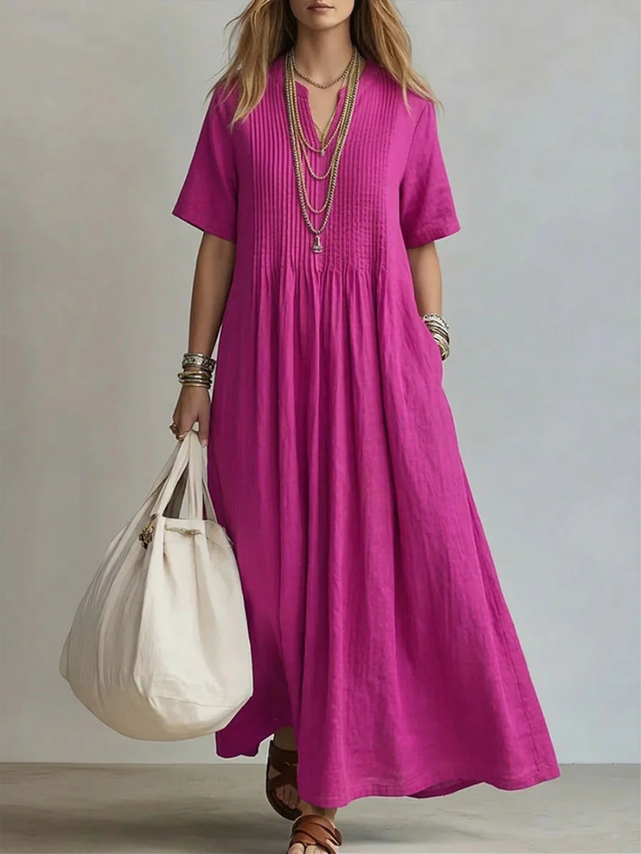 Irene - Pleated Maxi Dress