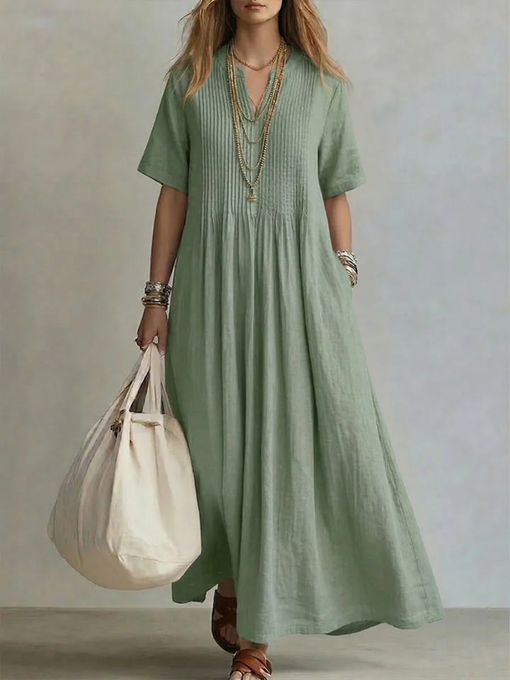 Irene - Pleated Maxi Dress