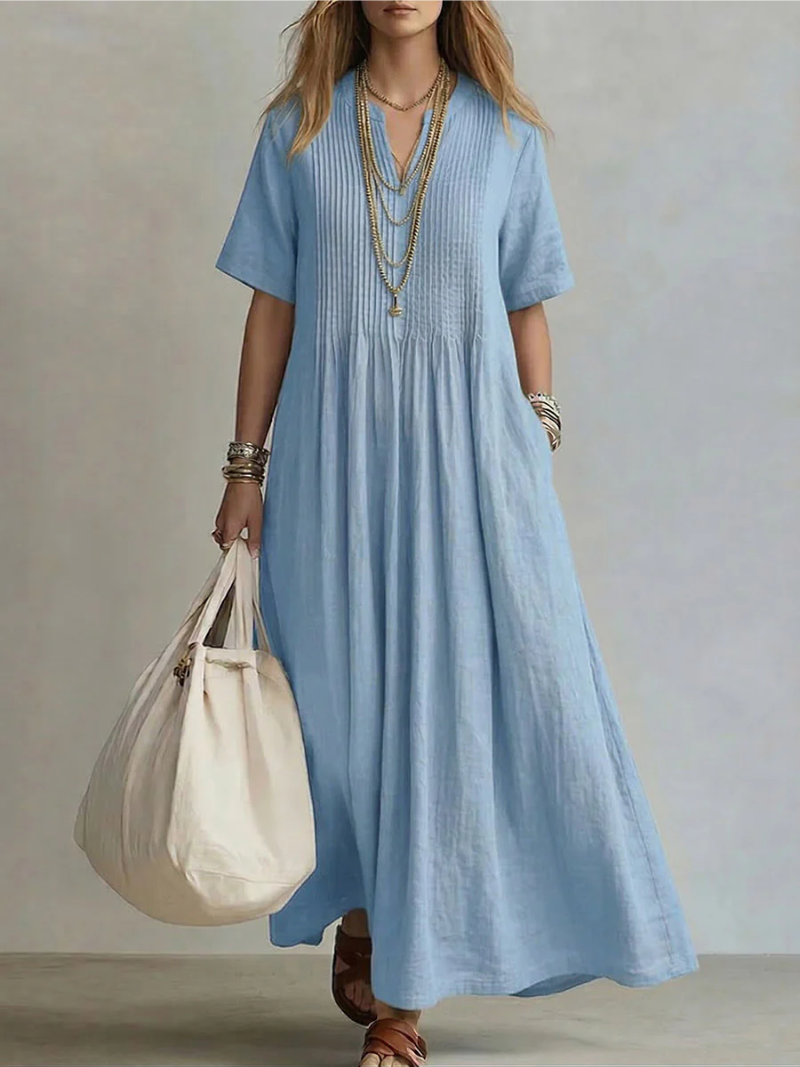 Irene - Pleated Maxi Dress