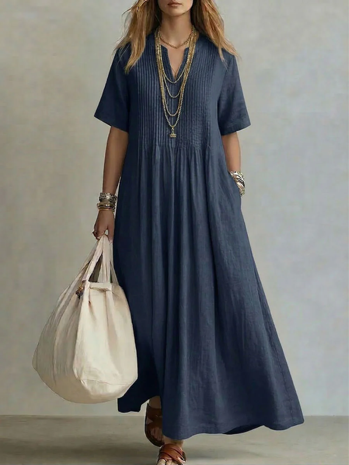 Irene - Pleated Maxi Dress