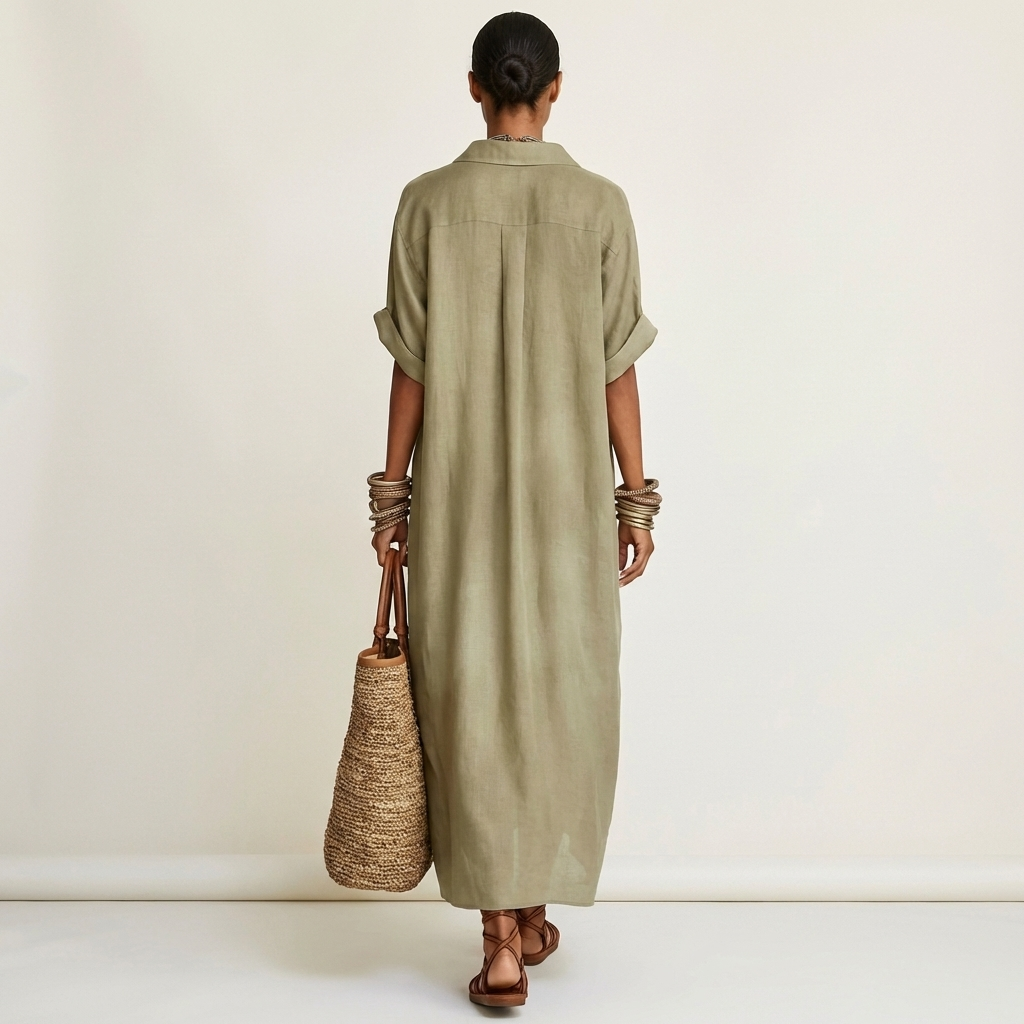 Kamira | Button-Front Maxi Dress