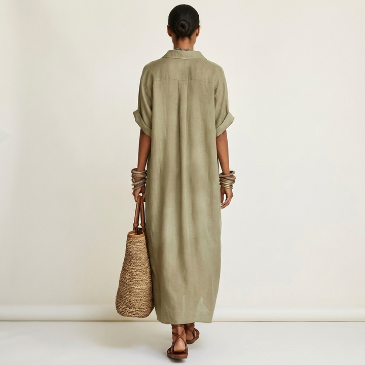 Kamira | Button-Front Maxi Dress
