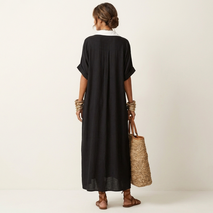 Kamira | Button-Front Maxi Dress